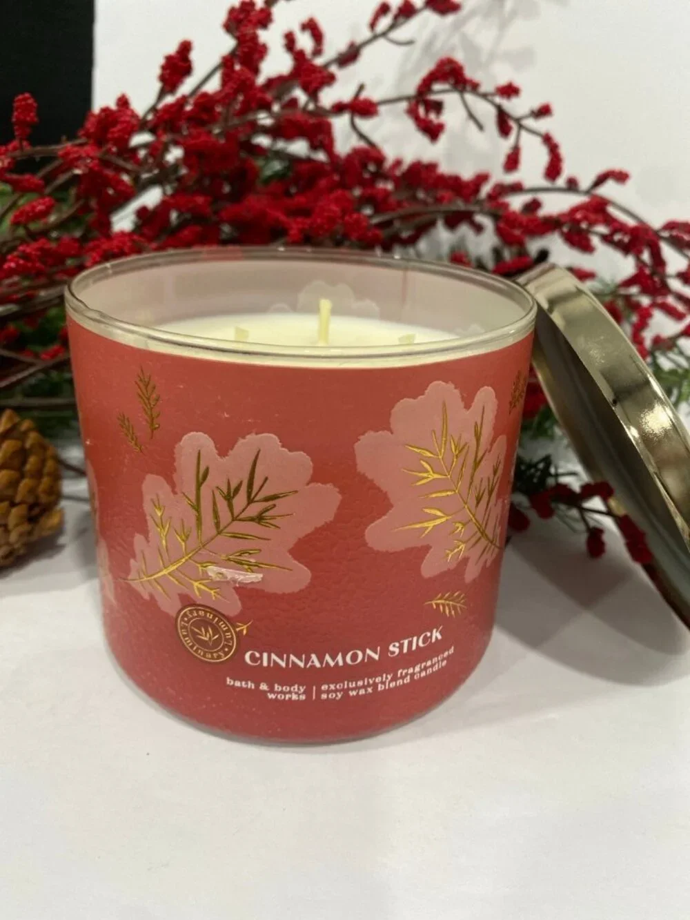 “Cinnamon Stick” Bath & Body Works NEW 3 Wick Candle